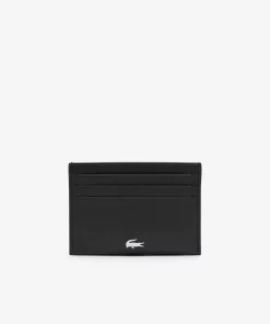 Lacoste Geldbörsen & Kleinlederwaren>Unisex Fitzgerald Kartenetui Aus Leder Black 000