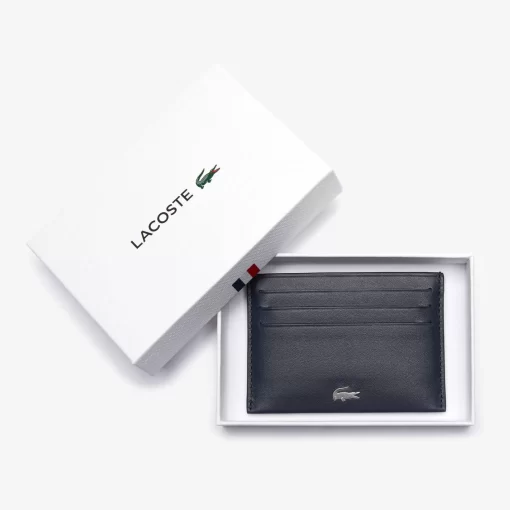 Lacoste Geldbörsen & Kleinlederwaren>Unisex Fitzgerald Kartenetui Aus Leder Peacoat 021