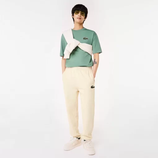 Lacoste Hosen & Shorts>Unisex Jogger Trainingshose Aus Bio-Baumwollfleece Creme Xfj