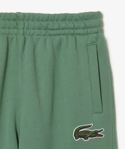 Lacoste Hosen & Shorts>Unisex Jogger Trainingshose Aus Bio-Baumwollfleece Khaki Grun Kx5