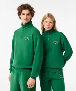 Lacoste Sweatshirts>Unisex Jogger-Sweatshirt Aus Bio-Baumwolle Mit Hohem Kragen Grun Cnq