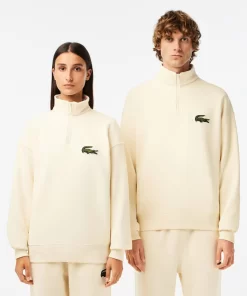 Lacoste Sweatshirts>Unisex Jogger-Sweatshirt Aus Bio-Baumwolle Mit Hohem Kragen Creme Xfj