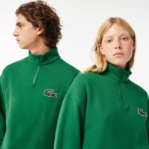 Lacoste Sweatshirts>Unisex Jogger-Sweatshirt Aus Bio-Baumwolle Mit Hohem Kragen Grun Cnq