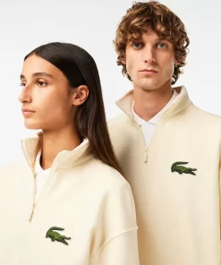 Lacoste Sweatshirts>Unisex Jogger-Sweatshirt Aus Bio-Baumwolle Mit Hohem Kragen Creme Xfj