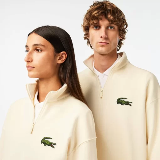 Lacoste Sweatshirts>Unisex Jogger-Sweatshirt Aus Bio-Baumwolle Mit Hohem Kragen Creme Xfj