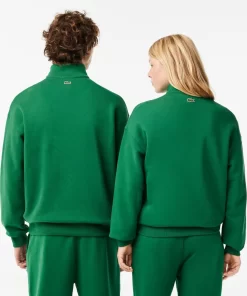 Lacoste Sweatshirts>Unisex Jogger-Sweatshirt Aus Bio-Baumwolle Mit Hohem Kragen Grun Cnq