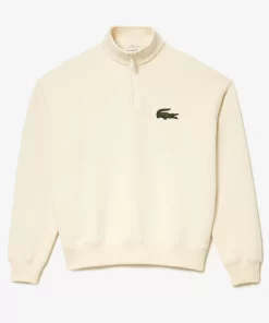 Lacoste Sweatshirts>Unisex Jogger-Sweatshirt Aus Bio-Baumwolle Mit Hohem Kragen Creme Xfj