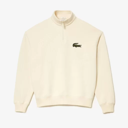 Lacoste Sweatshirts>Unisex Jogger-Sweatshirt Aus Bio-Baumwolle Mit Hohem Kragen Creme Xfj