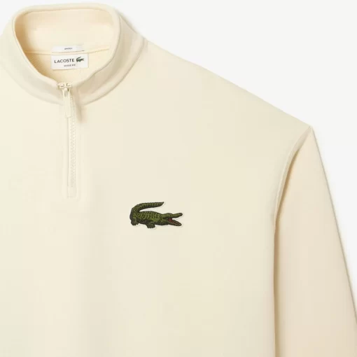 Lacoste Sweatshirts>Unisex Jogger-Sweatshirt Aus Bio-Baumwolle Mit Hohem Kragen Creme Xfj