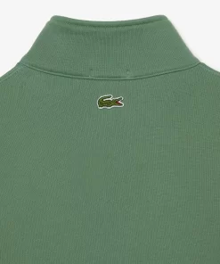 Lacoste Sweatshirts>Unisex Jogger-Sweatshirt Aus Bio-Baumwolle Mit Hohem Kragen Khaki Grun Kx5