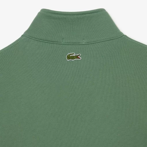 Lacoste Sweatshirts>Unisex Jogger-Sweatshirt Aus Bio-Baumwolle Mit Hohem Kragen Khaki Grun Kx5