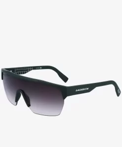 Lacoste Sonnenbrillen>Unisex Active Sonnenbrille Aus Kunststoff Matte Green 301