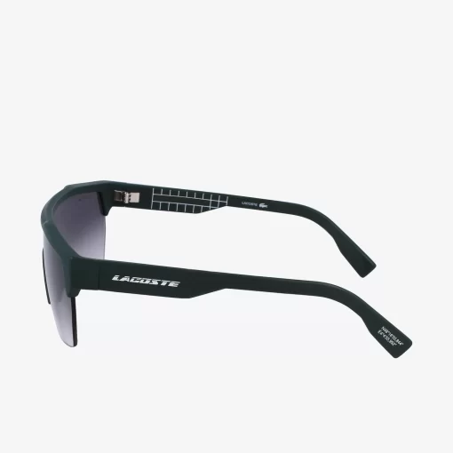 Lacoste Sonnenbrillen>Unisex Active Sonnenbrille Aus Kunststoff Matte Green 301