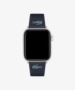 Lacoste Uhren>Unisex Apple Watch-Lederband In Blau Blau 000