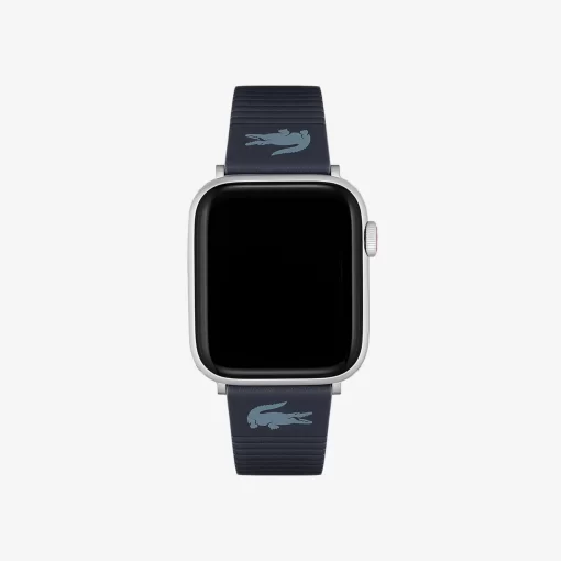 Lacoste Uhren>Unisex Apple Watch-Lederband In Blau Blau 000