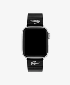 Lacoste Uhren>Unisex Apple Watch-Lederband In Schwarz Schwarz 000