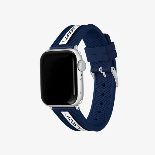 Lacoste Uhren>Unisex Apple Watch-Silikonband In Blau Blau 000