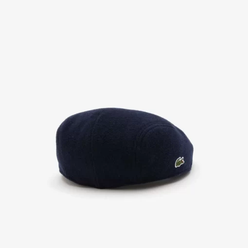 Lacoste Caps & Hüte>Unisex Baskenmutze Mit Wolltextur Navy Blau 166