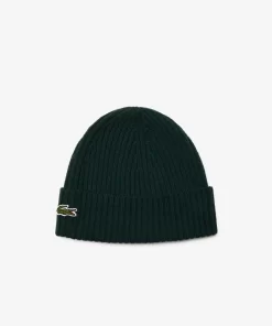 Lacoste Mutzen>Unisex Beanie Aus Gerippter Wolle Sinople Grun Yzp