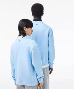 Lacoste Pullover>Unisex Cardigan Aus Bio-Baumwoll-Fleece Mit V-Ausschnitt Pastellblau Hbp