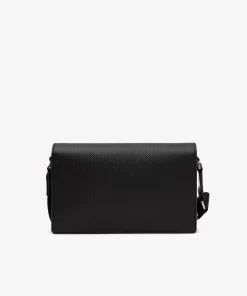 Lacoste Crossbody Taschen>Unisex Chantaco Tasche Mit Klappenverschluss Aus Kalbsleder Black 000