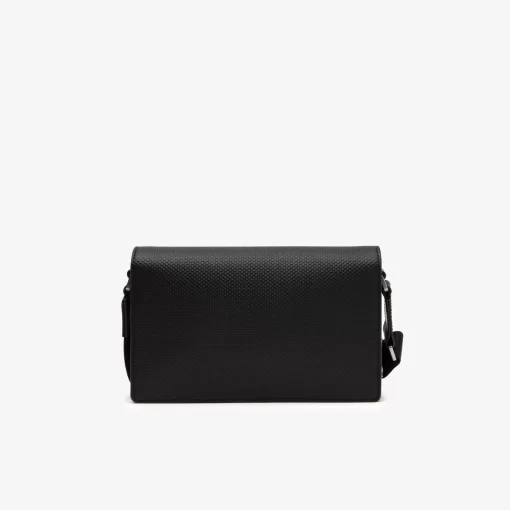 Lacoste Crossbody Taschen>Unisex Chantaco Tasche Mit Klappenverschluss Aus Kalbsleder Black 000