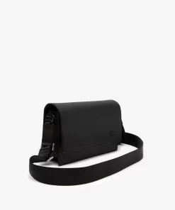 Lacoste Crossbody Taschen>Unisex Chantaco Tasche Mit Klappenverschluss Aus Kalbsleder Black 000