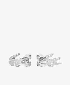 Lacoste Schmuck>Unisex Crocodile Ohrringe Silver 045