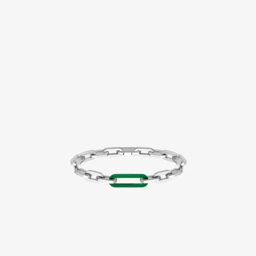 Lacoste Schmuck>Unisex Ensemble Armband Silver And Green 041