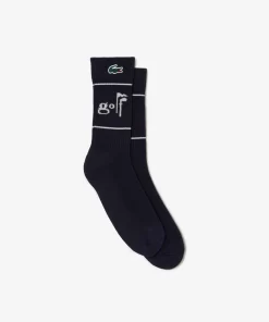 Lacoste Golf>Unisex Golf Socken Mit Schriftzug Navy Blau / Weis Hhw