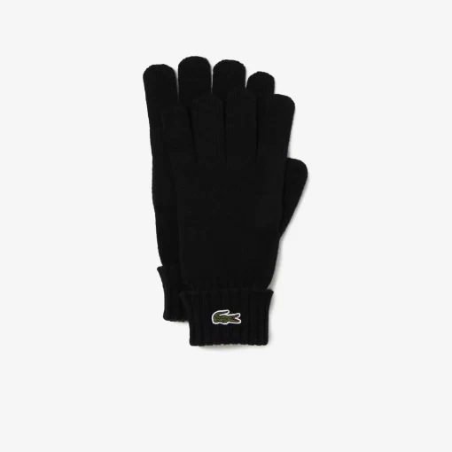 Lacoste Schals & Tucher>Unisex Handschuhe Aus Wolljersey Schwarz 031