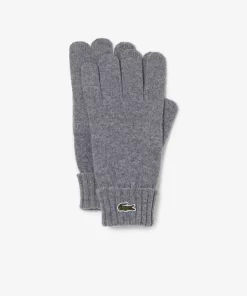 Lacoste Schals & Tucher>Unisex Handschuhe Aus Wolljersey Heidekraut Grau Yrd