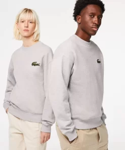 Lacoste Sweatshirts>Unisex Jogger-Sweatshirt Mit Krokodil-Aufnaher Heidekraut Grau Cca