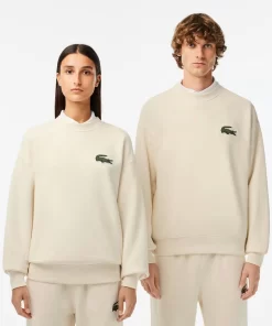 Lacoste Sweatshirts>Unisex Jogger-Sweatshirt Mit Krokodil-Aufnaher Creme Xfj