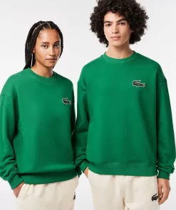 Lacoste Sweatshirts>Unisex Jogger-Sweatshirt Mit Krokodil-Aufnaher Grun Cnq