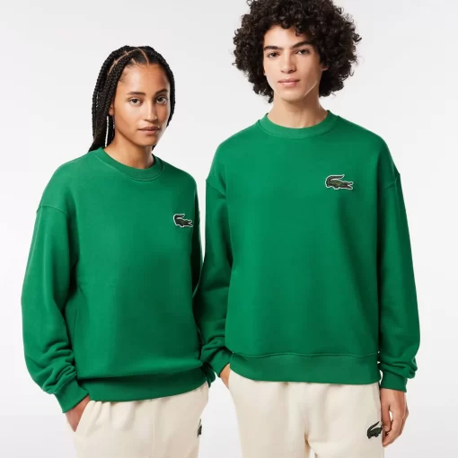 Lacoste Sweatshirts>Unisex Jogger-Sweatshirt Mit Krokodil-Aufnaher Grun Cnq