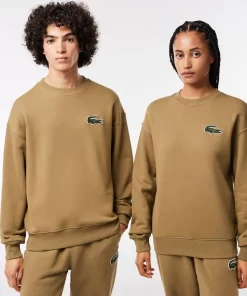 Lacoste Sweatshirts>Unisex Jogger-Sweatshirt Mit Krokodil-Aufnaher Braun Six