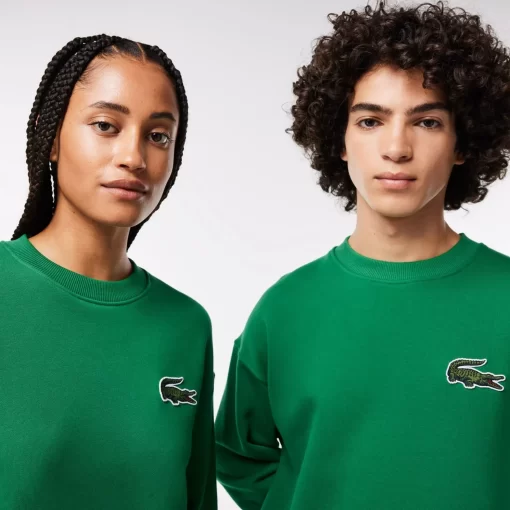 Lacoste Sweatshirts>Unisex Jogger-Sweatshirt Mit Krokodil-Aufnaher Grun Cnq