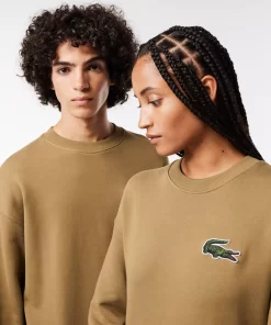 Lacoste Sweatshirts>Unisex Jogger-Sweatshirt Mit Krokodil-Aufnaher Braun Six