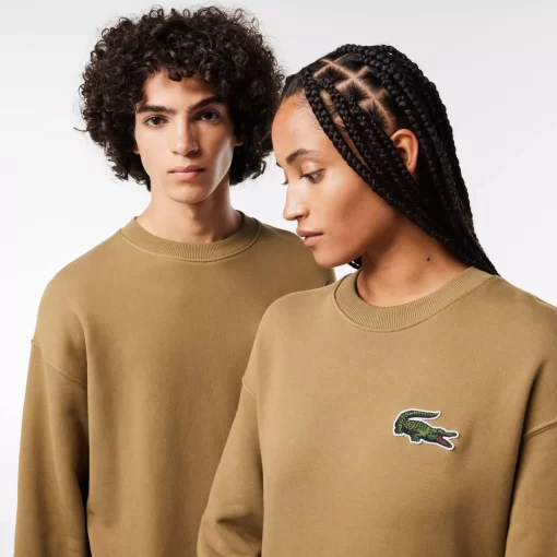 Lacoste Sweatshirts>Unisex Jogger-Sweatshirt Mit Krokodil-Aufnaher Braun Six