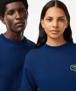 Lacoste Sweatshirts>Unisex Jogger-Sweatshirt Mit Krokodil-Aufnaher Navy Blau F9F