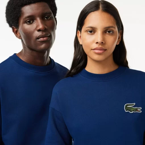 Lacoste Sweatshirts>Unisex Jogger-Sweatshirt Mit Krokodil-Aufnaher Navy Blau F9F