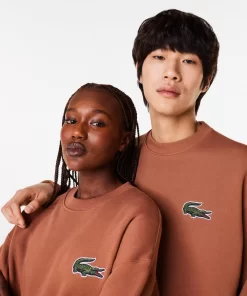 Lacoste Sweatshirts>Unisex Jogger-Sweatshirt Mit Krokodil-Aufnaher Hellbraun Lfa