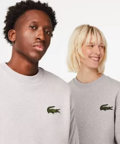 Lacoste Sweatshirts>Unisex Jogger-Sweatshirt Mit Krokodil-Aufnaher Heidekraut Grau Cca