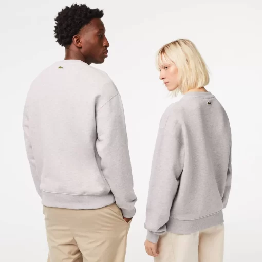 Lacoste Sweatshirts>Unisex Jogger-Sweatshirt Mit Krokodil-Aufnaher Heidekraut Grau Cca