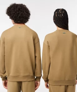 Lacoste Sweatshirts>Unisex Jogger-Sweatshirt Mit Krokodil-Aufnaher Braun Six