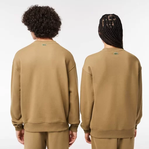 Lacoste Sweatshirts>Unisex Jogger-Sweatshirt Mit Krokodil-Aufnaher Braun Six