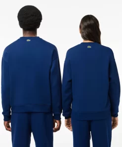 Lacoste Sweatshirts>Unisex Jogger-Sweatshirt Mit Krokodil-Aufnaher Navy Blau F9F