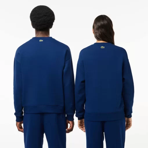 Lacoste Sweatshirts>Unisex Jogger-Sweatshirt Mit Krokodil-Aufnaher Navy Blau F9F