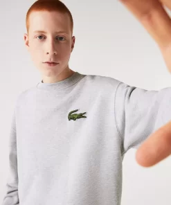 Lacoste Sweatshirts>Unisex Jogger-Sweatshirt Mit Krokodil-Aufnaher Heidekraut Grau Cca